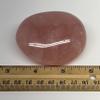 176.4g,2.7"x2.2"x1.3" Natural Untreated Rose Quartz Palm-Stone Gallet Shape Polished @Madagascar, Reiki Energy Crystal, Metaphysical, B20595 view 2