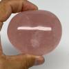176.4g,2.7"x2.2"x1.3" Natural Untreated Rose Quartz Palm-Stone Gallet Shape Polished @Madagascar, Reiki Energy Crystal, Metaphysical, B20595 view 4
