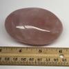 193.7g,3"x2.2"x1.3" Natural Untreated Rose Quartz Palm-Stone Gallet Shape Polished @Madagascar, Reiki Energy Crystal, Metaphysical, B20599 view 2