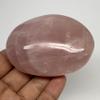 193.7g,3"x2.2"x1.3" Natural Untreated Rose Quartz Palm-Stone Gallet Shape Polished @Madagascar, Reiki Energy Crystal, Metaphysical, B20599 view 4
