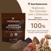 Real Mushrooms Organic Hot Chocolate Mix with Reishi, Turkey Tail, Chaga, Shiitake, Maitake  Cacao Powder Organic Mushroom 5 Defenders Mushroom Cacao Powder, Vegan, Gluten-Free, 15 Servings view 4
