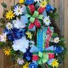 2.5 in 5 Yards Burlap Summer Watermelon Ribbon Flowers,Gardening,DIY Bows, Gift Wrapping, Home Decor. view 3