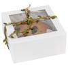 Hammont Premium Square Bakery Boxes (8 Pack) | White 6x6x3 Pastry Box With Clear Window | Non-glossy Gift Box | Cardboard Paper Box for Cupcakes, Treats, Gifts view 2