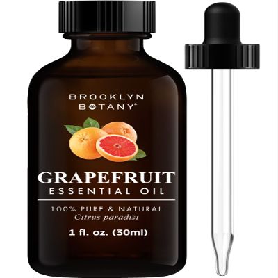 Brooklyn Botany Grapefruit Essential Oil - 100% Pure and Natural - Premium Grade Oil with Dropper - for Aromatherapy and Diffuser - 1 Fl Oz