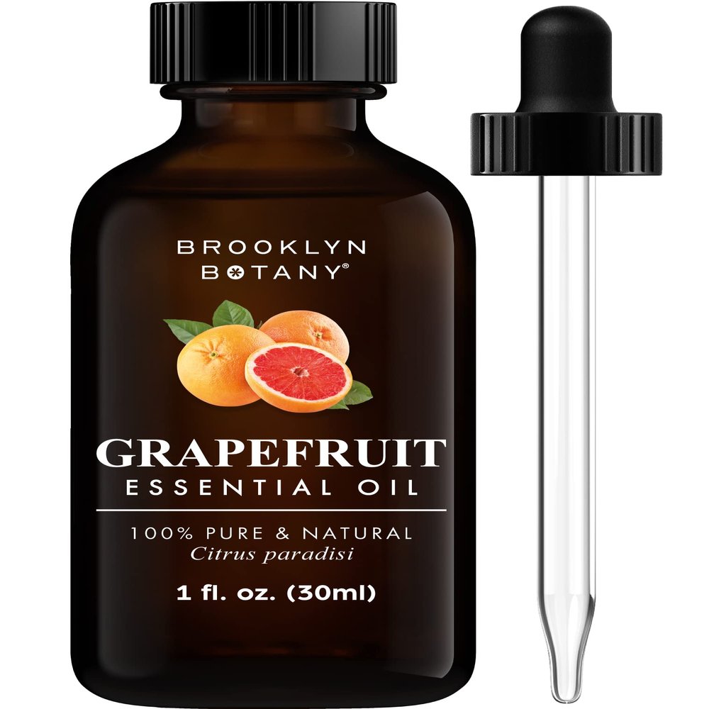 Brooklyn Botany Grapefruit Essential Oil - 100% Pure and Natural - Premium Grade Oil with Dropper - for Aromatherapy and Diffuser - 1 Fl Oz