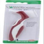Family Wellness Denture Cleaning Brush, Dual Bristle Heads, with Deep Clean Pick, Assorted Colors