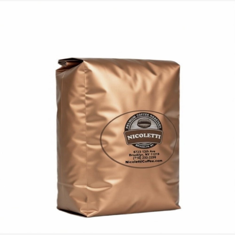 Nicoletti Coffee Espresso (100% Arabica M22 Roast) 2lb Organic Whole Beans