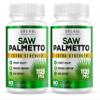 (2 Pack) Saw Palmetto Prostate Supplement for Men, 3-in-1 Benefits, DHT Blocker Hair Growth and Beta Blocker, Urinary Health, Prostate Function Support, 2 Month Supply view 1