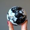 Moonstone Tourmaline Sphere Full Moon Rainbow Crystal Ball 2.0-2.25 Inches view 4