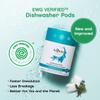 Unscented Dishwasher Pods by AspenClean, Dye-Free, Zero Plastic, EWG Verified, Vegan, Eco-Friendly, Natural Dishwasher Detergent - 28 Count view 2
