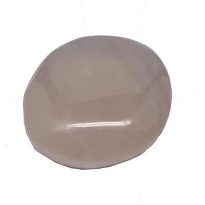 107.5g,2.4"x2"x0.9" Natural Untreated Rose Quartz Palm-Stone Gallet Shape Polished @Madagascar, Reiki Energy Crystal, Metaphysical, B20521
