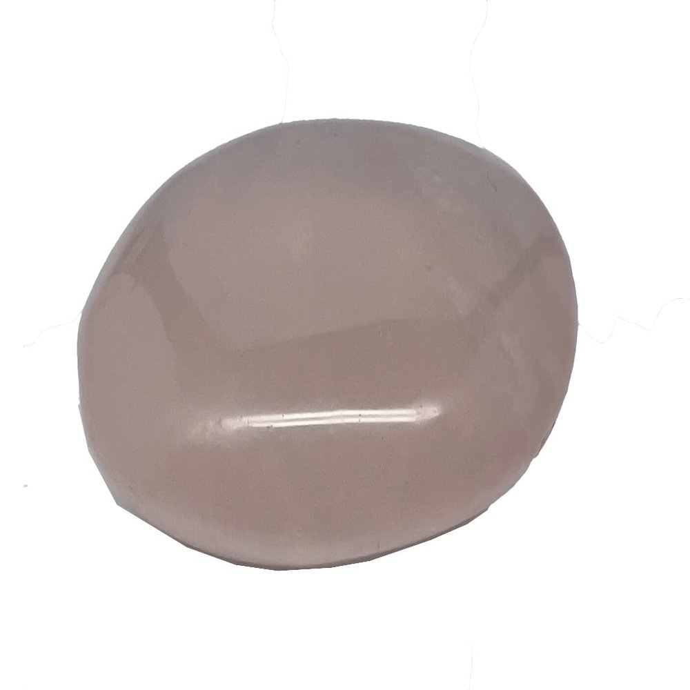 107.5g,2.4"x2"x0.9" Natural Untreated Rose Quartz Palm-Stone Gallet Shape Polished @Madagascar, Reiki Energy Crystal, Metaphysical, B20521