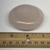 107.5g,2.4"x2"x0.9" Natural Untreated Rose Quartz Palm-Stone Gallet Shape Polished @Madagascar, Reiki Energy Crystal, Metaphysical, B20521 view 2