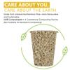 MayTree Disposable Paper Hot Coffee Cups 12 oz, Compostable & Biodegradable Bamboo Paper Cups for To Go & Ice Coffee, Water, Tea, Espresso, Chocolate, 150 Pack view 2