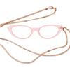 DIDINSKY Reading Glasses or Magnifying Glass. Increase Pendant with Chain. Binocular without Sideburns for Men and Women. Pink +2.0 - MOCO BUTTERFLY view 2
