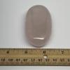 114.5g,3"x1.6"x0.9" Natural Untreated Rose Quartz Palm-Stone Gallet Shape Polished @Madagascar, Reiki Energy Crystal, Metaphysical, B20519 view 3