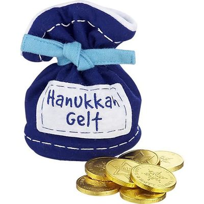 1/2 Sheet - Hanukkah Gelt Religious - D9325 - 2D Edible Cake Cupcake Party Topper
