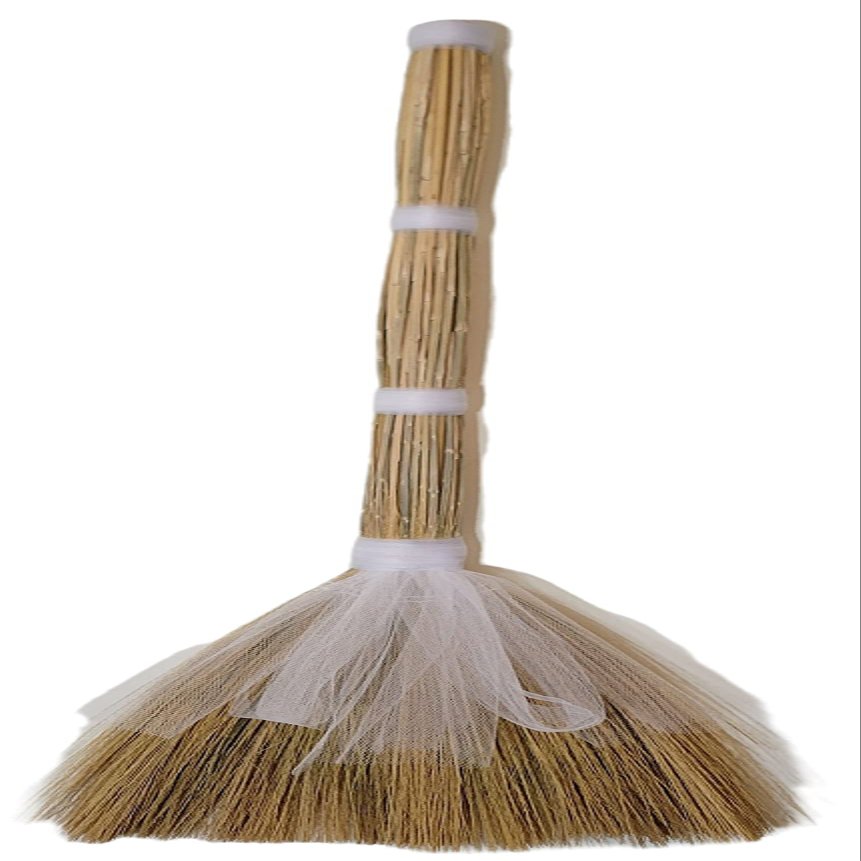 34 Inch OnHoliday Wedding Jump Broom White Tulle Accents Basic Design Your Own Style