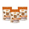 Chunk Nibbles Peanut Butter Chocolate Snack Clusters - Gourmet Sweet & Salty Treat with Pretzels, Peanuts & Corn Squares - Handcrafted, No Artificial Colors - 4.25oz Resealable Pouch (3 Pack) view 1