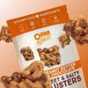 Chunk Nibbles Peanut Butter Chocolate Snack Clusters - Gourmet Sweet & Salty Treat with Pretzels, Peanuts & Corn Squares - Handcrafted, No Artificial Colors - 4.25oz Resealable Pouch (3 Pack) view 3