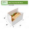 [1000 Pack] White Treat Flat Gift Boxes - 7 x 4 x 3 inches - Paper Snack, Flat Top Paper Treat, Barn Boxes - Bakery Box, White Gift, Birthday's, Weddings, Baby Shower Favor, Restaurant To go Box view 3