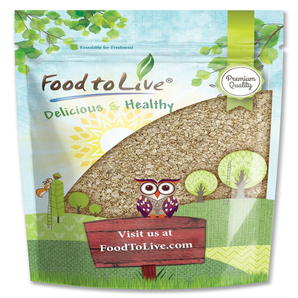Food to Live Amaranth Flakes, 8 Ounces  Flaked Whole Amaranth Seeds, Vegan. Natural Thickener. Good Source of Protein. Great Alternative to Oatmeal. Perfect Base for Granola, Breakfast Cereal