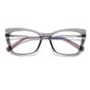 Bbllabulling Cat Eye Fashion Ladies Reading Glasses Spring Hinge Readers for Women (gray, 3.25, multiplier_x) view 2