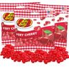 Needzo Red Jelly Beans Cherry Flavored Chewy Candies, Juicy Fruit Flavored Shareable Candy, On The Go Snack, Pack of 3 view 1