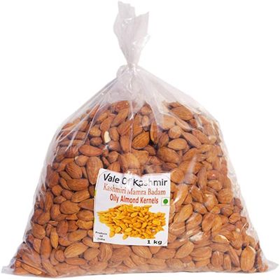 Kashmiri Mamra Badam Almonds 1kg, Kashmiri Almonds with Full of Oil | Kashmiri Almonds | Natural Organic Almonds, Dry Fruits