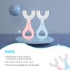4-in-1 U-Shaped Toothbrush Set - Infant to Toddler Oral Care - Food Grade Silicone - Perfect for Age 1-6 (4-Pack) Baby Essentials Gift view 4