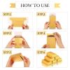 12 Pieces Canvas Money Bag Pouch with Drawstring and 12 Pieces Gold Bar Party Boxes 7 x 4.33 Inch Money Bag Pirate Gold Boxes for Children Toys Presents Crafts Pirate Theme Birthday Party Supplies view 3