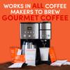 Coffee Packets  Dark Roast Decaf Ground Packs, Low Acid Pre-Measured 2oz Bags for 12-Cup Drip Brewers, Bulk Single-Pot Commercial Pouches view 4