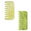 Healifty 2pcs Natural Jade Gua Combs for Head and Neck Massage Portable Scalp Massager Durable and Smooth Design Stimulates Blood Circulation Relieves Headaches view 1