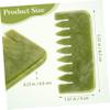 Healifty 2pcs Natural Jade Gua Combs for Head and Neck Massage Portable Scalp Massager Durable and Smooth Design Stimulates Blood Circulation Relieves Headaches view 2