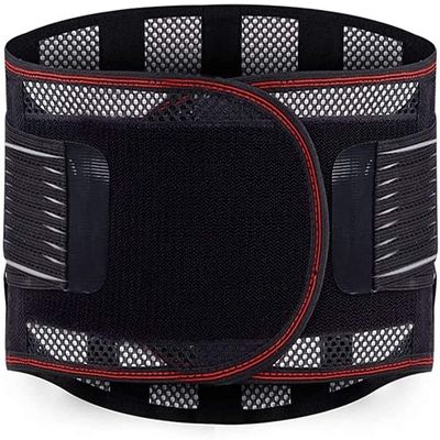 Lumbar Support Belt Breathable Lumbar Support,Brace Retains Heat Adjustable Reduces Back Pain Comfortable Design for Man Woman Lower Back Belt Back Braces (Color : Black, Size : XX-Large)