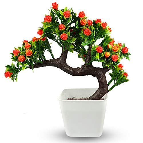 Geode Presents Artificial Bonsai Tree with Pot (Multicolour, 1 Piece) #Aport-215