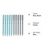 Hauser xo ball pen packof 10 (5 blue and 5 black) view 2