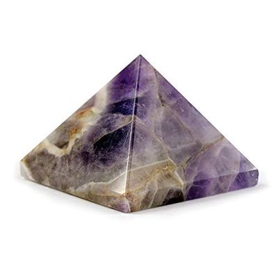 Geode Presents Natural Amethyst Pyramid for Reiki and Crystal Stone Pyramid Size 40-45 Mm Approx (Color : Purple) Pack of 1 Pc #Aport-640