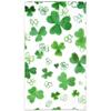 Gift Boutique 100 St Patrick's Day Shamrock Guest Napkins Disposable Paper Pack Green Clover Shamrocks Saint Patrick Napkin Holiday Bathroom Powder Room Party Decorative Fingertip Towels view 1
