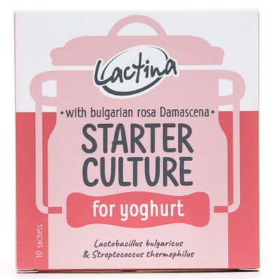 Bulgarian Yogurt Starter Culture Natural Probiotic Yogurt Culture Starter Homemade Yoghurt Starter 10 Liters Lactobacillus bulgaricus (rose)