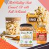 Perfectware Popcorn Kit- (Includes 35oz Popcorn Season Salt, 4lbs Yellow Kernels, and 32oz Butter Flavored Coconut Oil, Plain,PW-Popcorn Kit-3 view 2