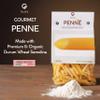 Gusta Penne Rigate Pasta - Premium Italian Pasta from Italy - Durum Wheat Semolina Organic "Al Dente" Pasta - Non-GMO & Gourmet Pasta - Family Owned Brand - 17.64oz / 500g (4 Pack) view 4