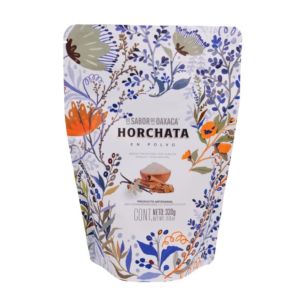 El Sabor de Oaxaca, Horchata Powder Drink Mix PREMIUM, Unsweetened, 100% Authentic Gourmet Product, 11 oz