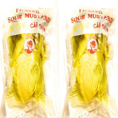 2 Pack Cock Brand Pickled Sour Mustard (8 Oz Each Pack)