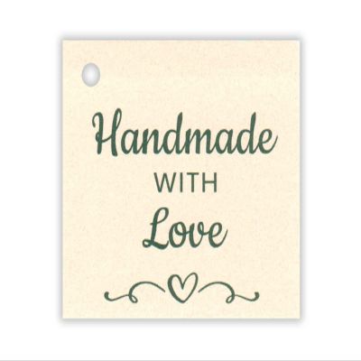 100 Handmade with Love Tags,Vendor Tags,Gift Tags,Price Tags,Craft Show Tags,Gift Tag,Handmade Tag,Product Tags,Christmas Tags,Favor Tags