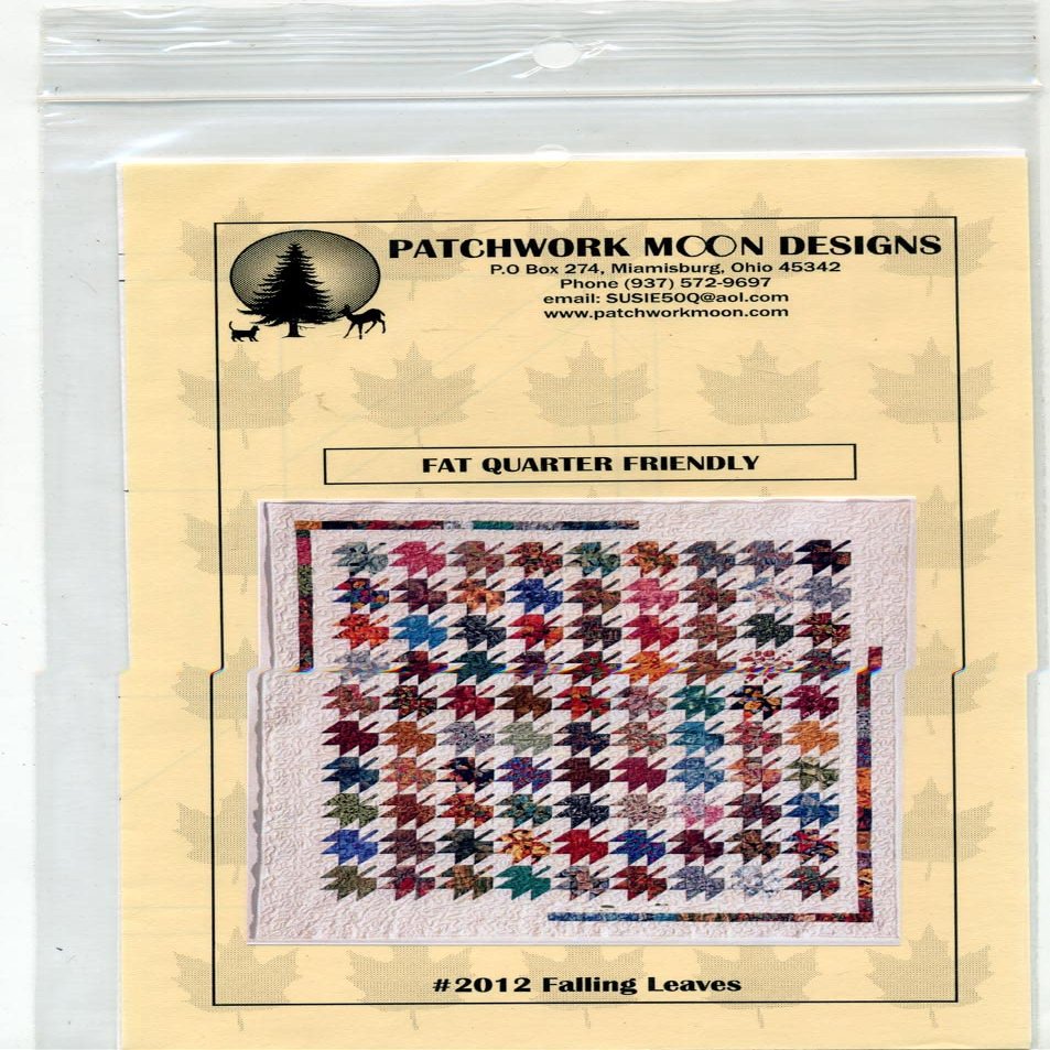 Falling Leaves #2012 Patchwork Moon Designs Fat Quarter Friendly