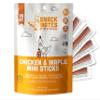 The New Primal Snack Mates Chicken & Maple Sticks, Gluten Free Healthy Snacks for Kids, Low Sugar High Protein Back to School Snacks, Mini Paleo Jerky Meat Stick, 5g Protein, 35 Calories, 15 Pack view 1