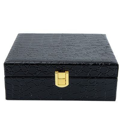 Zerodeko -type Humidor Jewelry Holder Imitation Pattern Portable Container for Outdoor Travel for Storing and Accessories