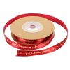 ARTIBETTER I Love You Ribbon Roll Red Heart Ribbon Wired Satin Ribbon Printed Fabric Ribbons for Flowers Crafts Gift Wrapping Birthday Wedding Red view 1