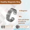 Pure Copper Ring for Women, Magnetic Rings with Magnets Jewelry (Copper Ring B) view 4